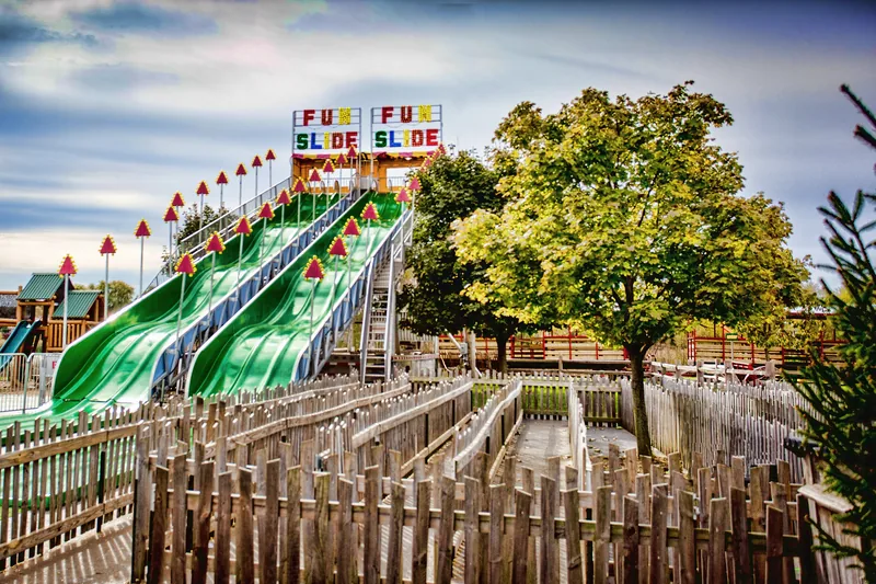 90-foot mega fun slide at Bengtson's fall festival