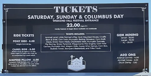 Admission gate and festival entrance at Goebbert's Farm